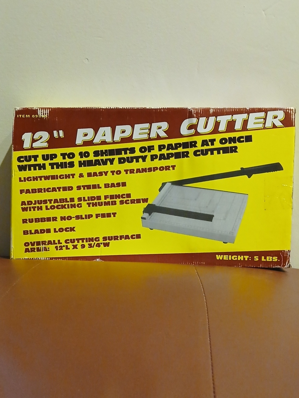 12" Paper Cutter (up to 10 sheets at once) Cutting Surface 12"L x 9 3/4" W